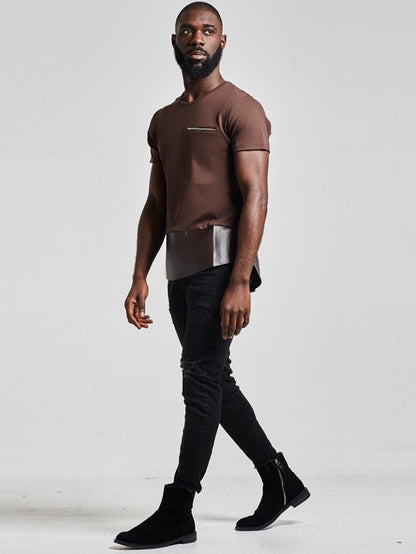NU5 Patch Leather T Shirt